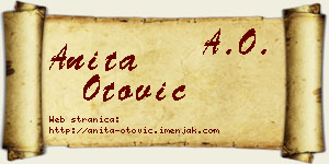 Anita Otović vizit kartica